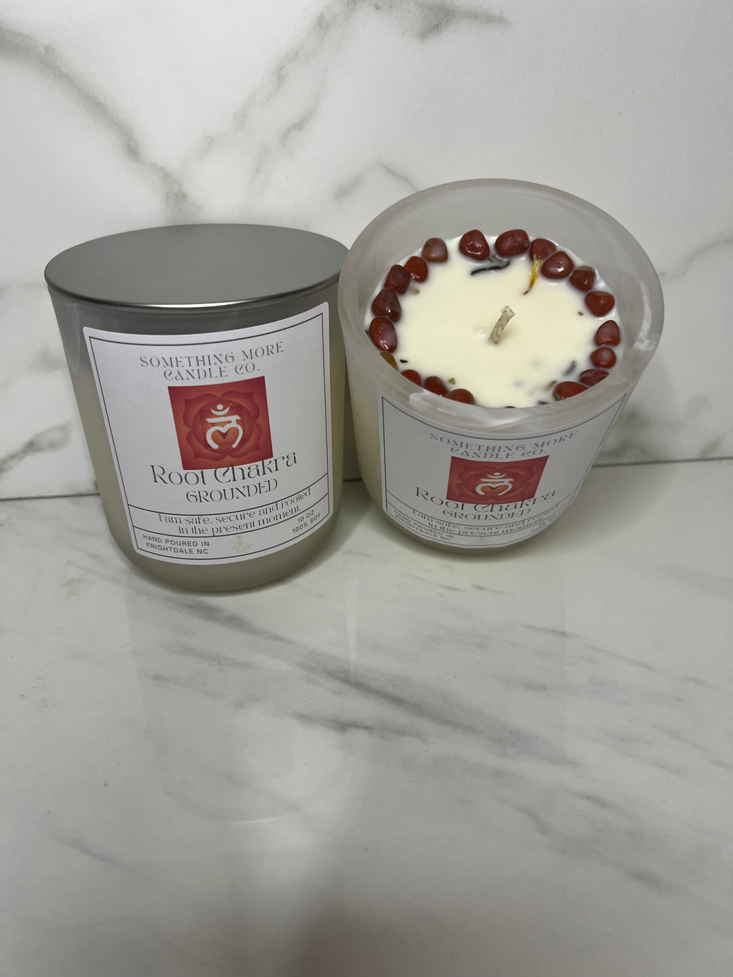 Root Chakra Candle – Grounding & Stability